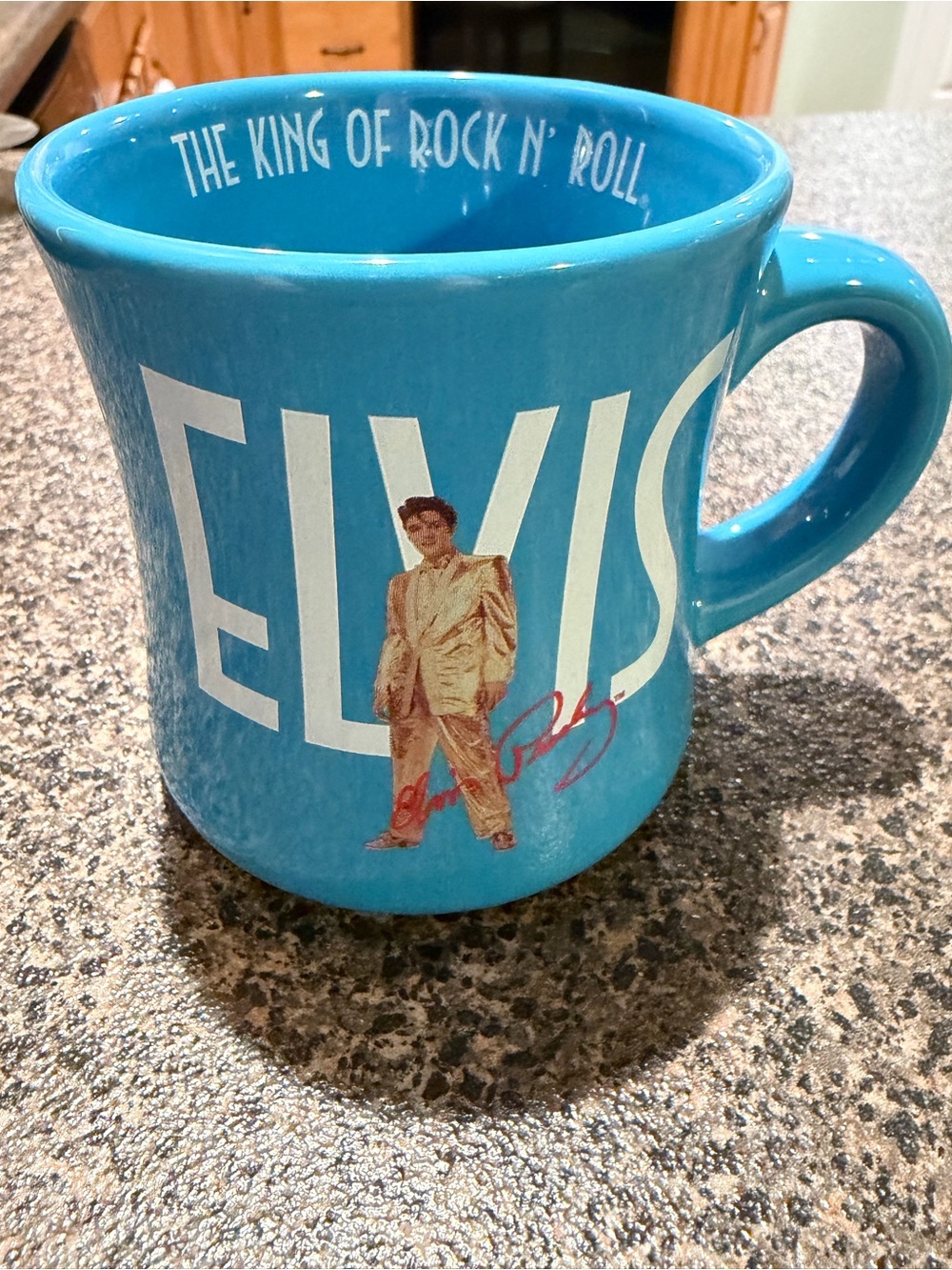 Blue Elvis Ceramic Coffee Mug - The King of Rock 'N' Roll